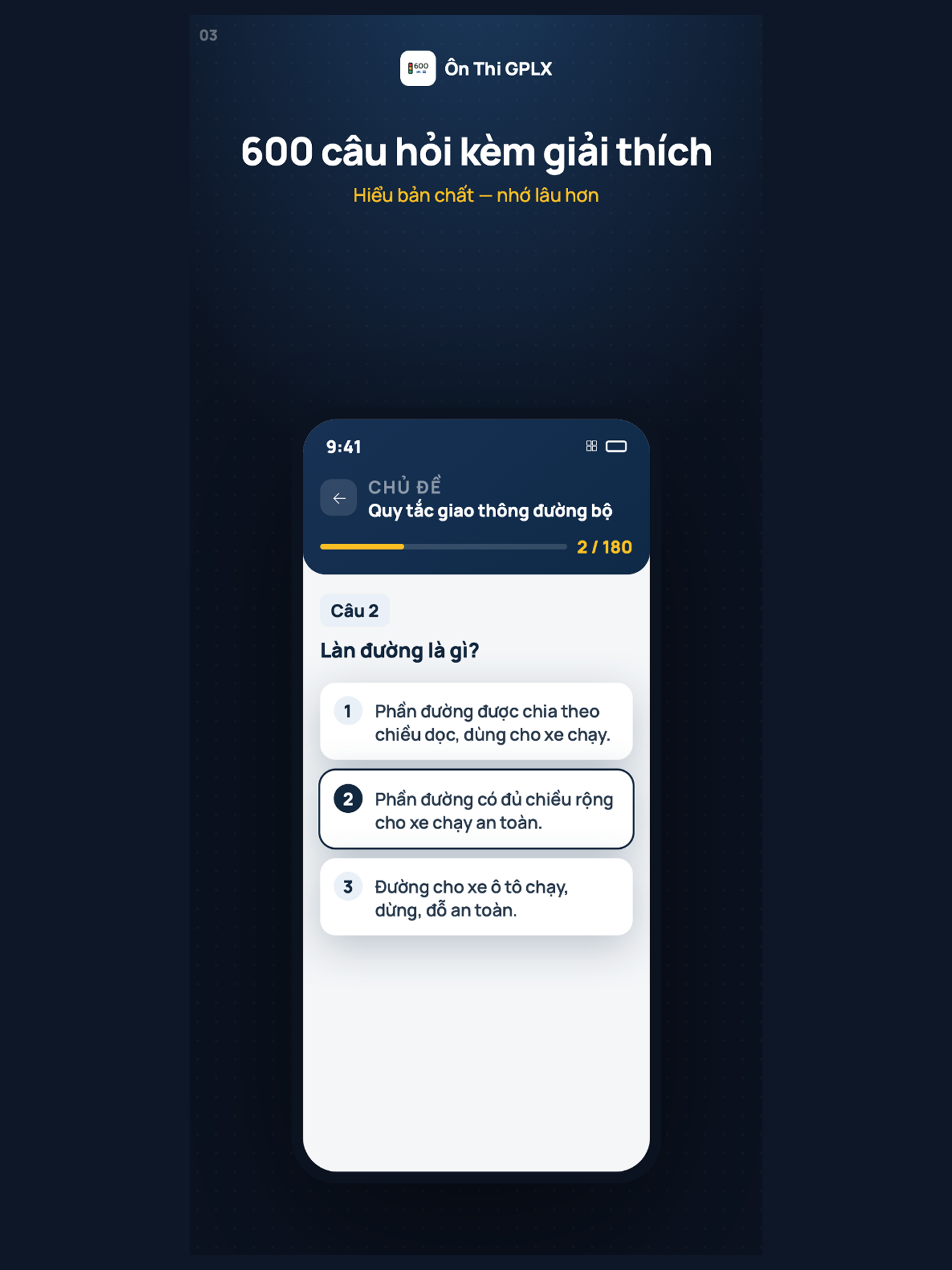 Ôn thi GPLX - Bộ 600 Câu hỏi screenshot 8