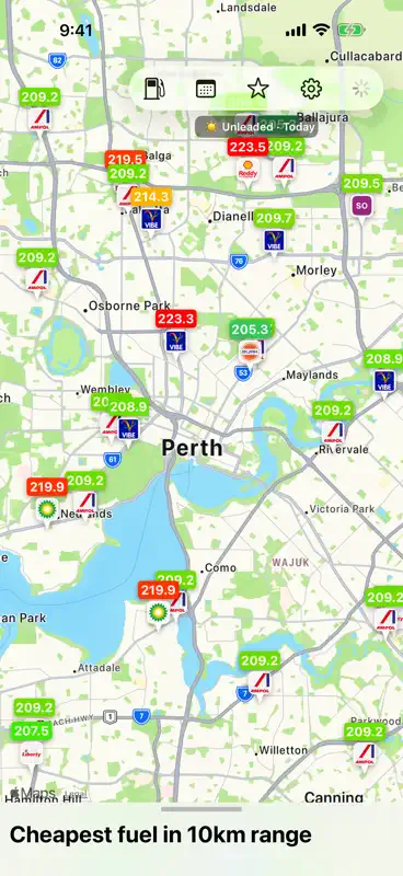 Cheap Fuel WA: diesel & petrol screenshot 1 of 4