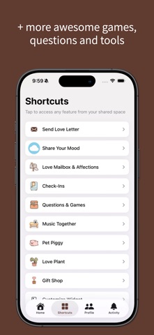 lovelee couples: love note app screenshot