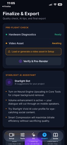 Starlight Video Editing Pro iPhone screenshot