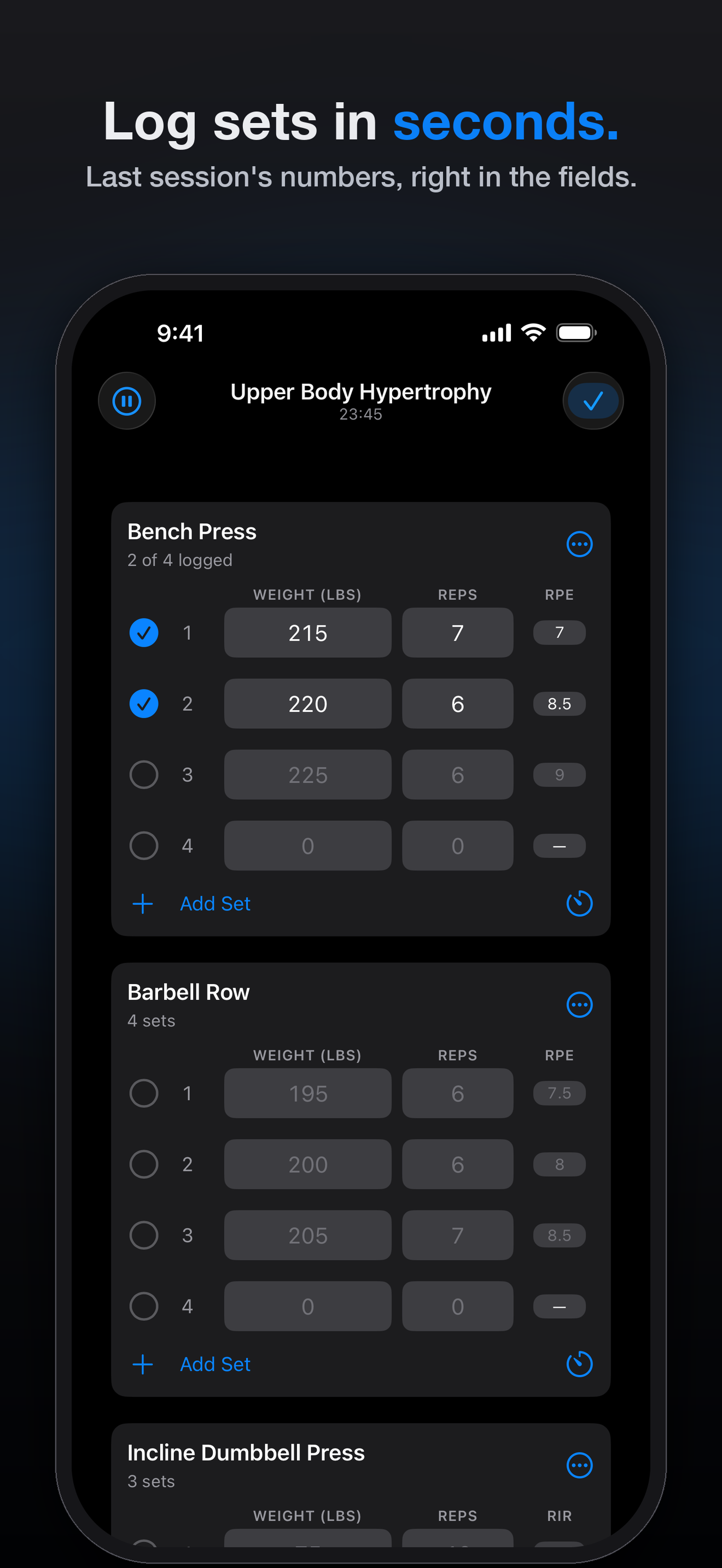 My Workout Logs screenshot 3