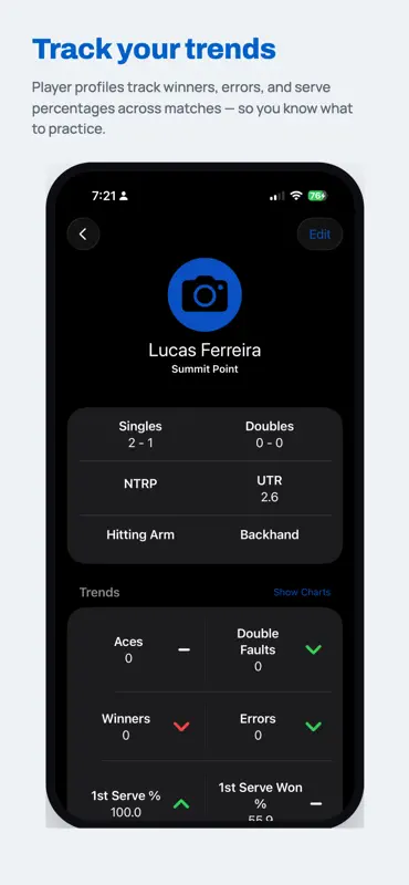 MatchTrack Tennis Score Keeper screenshot 6 of 9