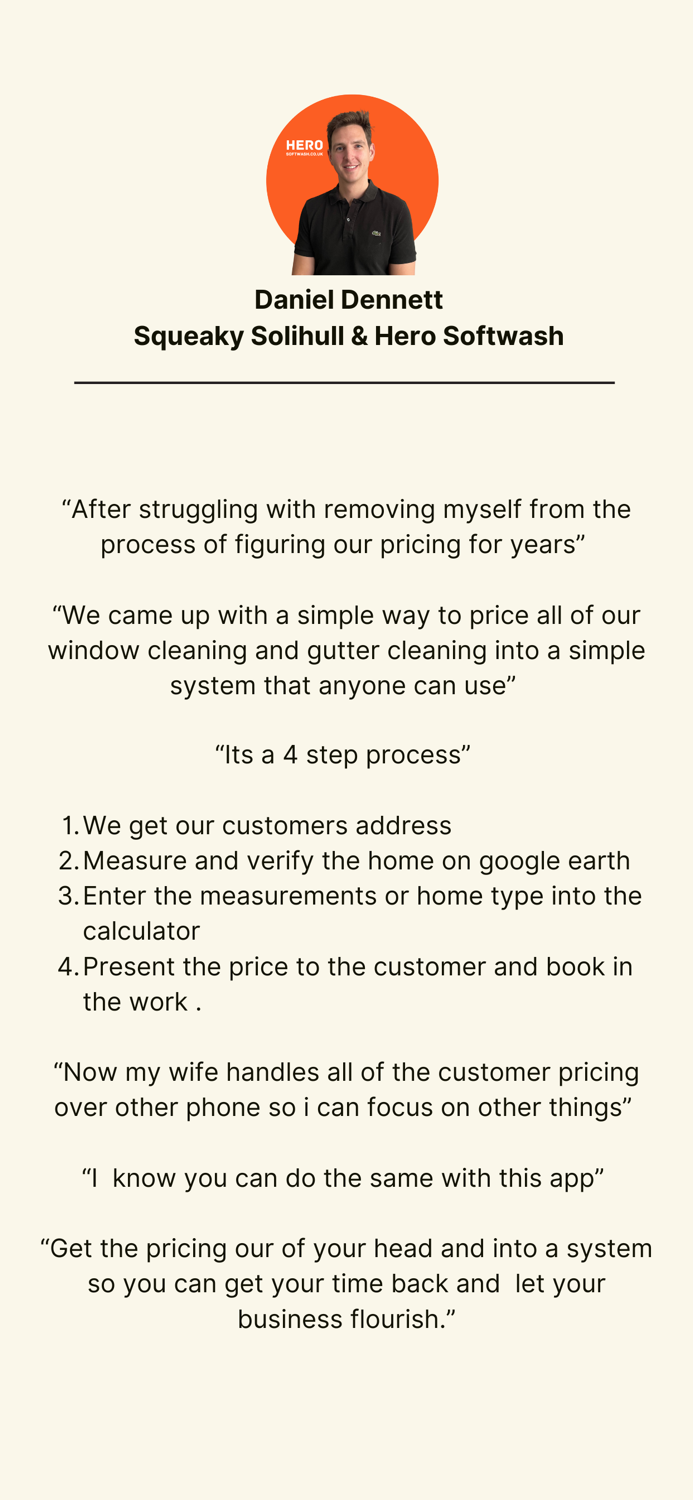 Window Cleaning Calculator