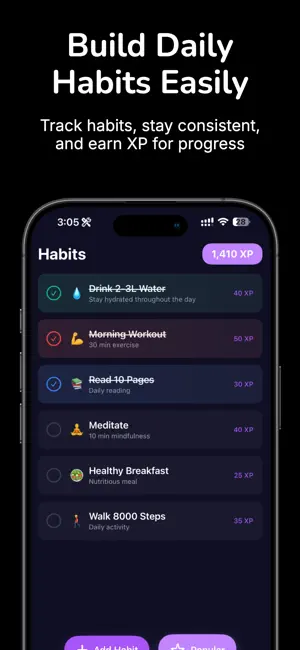 Habit Tracker – LevelUP screenshot 2