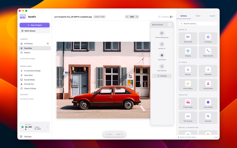 AuraFx - AI Image Editor screenshot