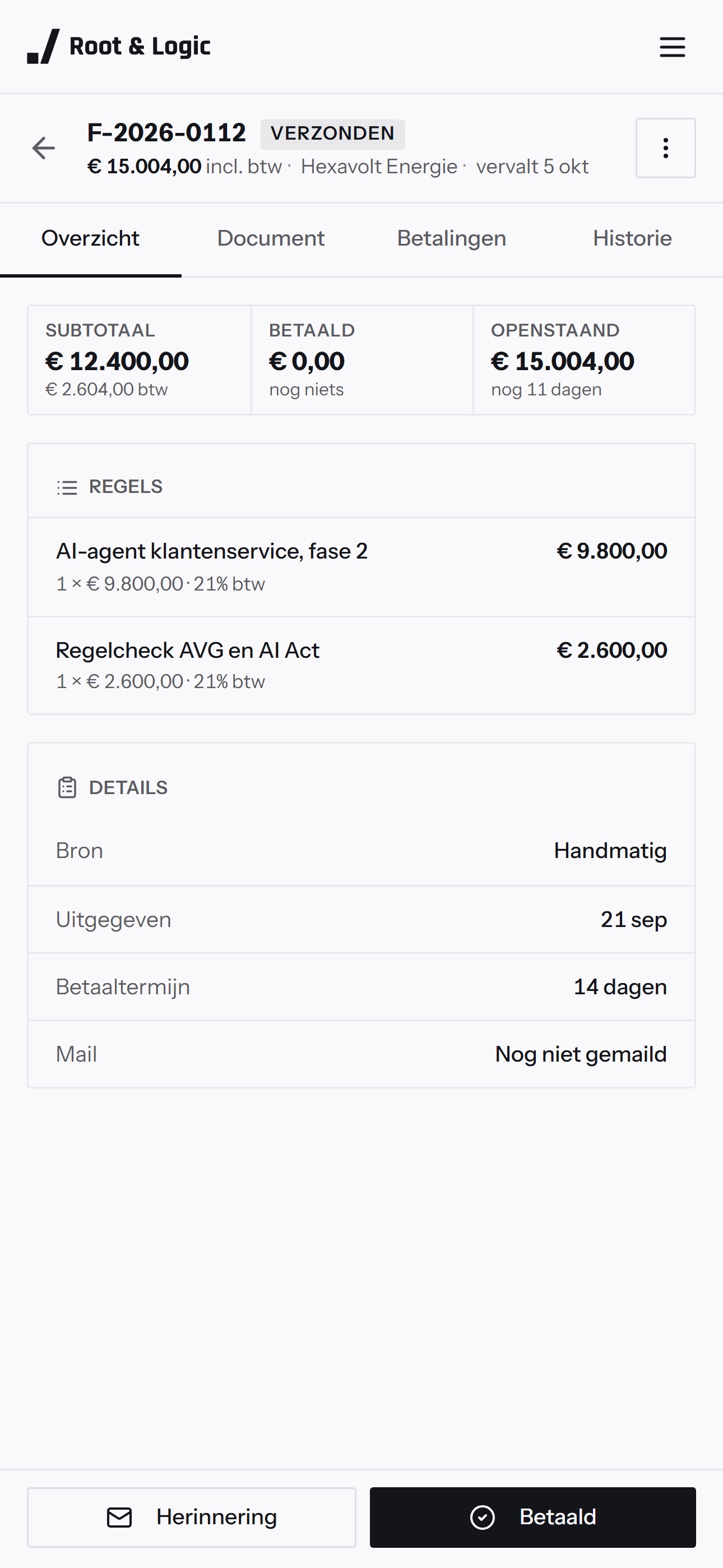 Screenshot 3 of Root & Logic ERP