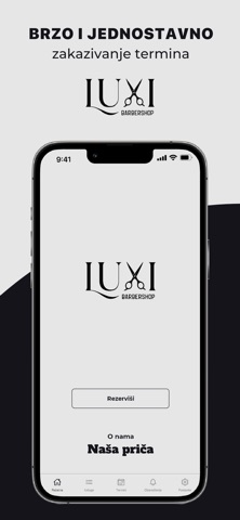 Luxi Barbershop iPhone screenshot