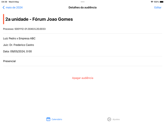 App screenshot