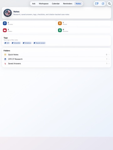 CFR AI - Title 37 iPad screenshot