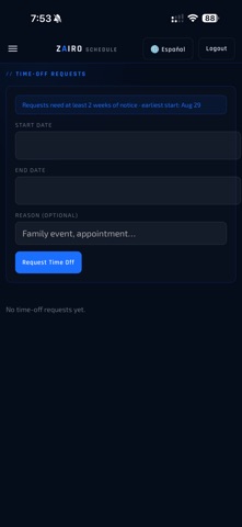Zairo AI iPhone screenshot