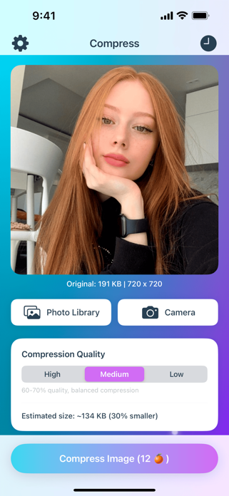 Mia - Compress & Share Screenshot 1 of 3