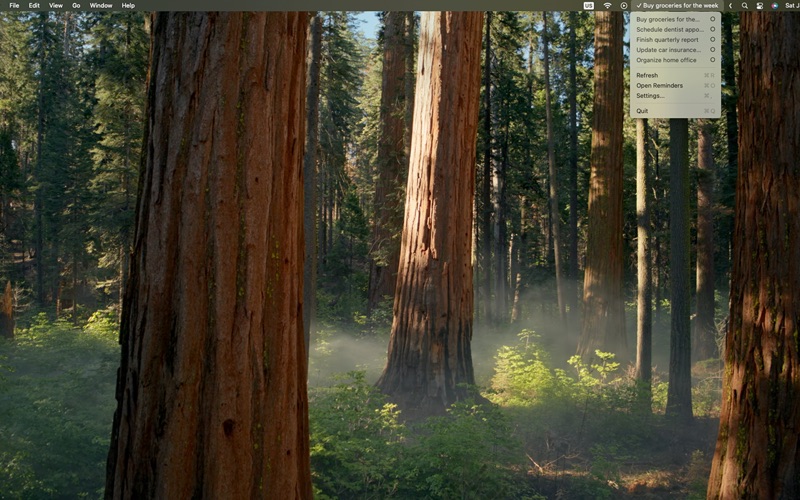 ReminderBar screenshot