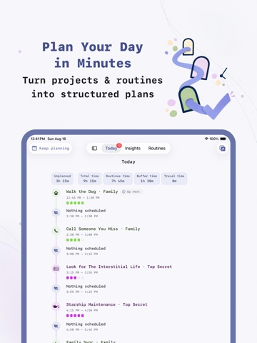Rise: Routine Planner iPad screenshot