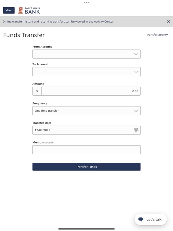 St. Louis Bank Mobile iPad screenshot 3 - Finance app
