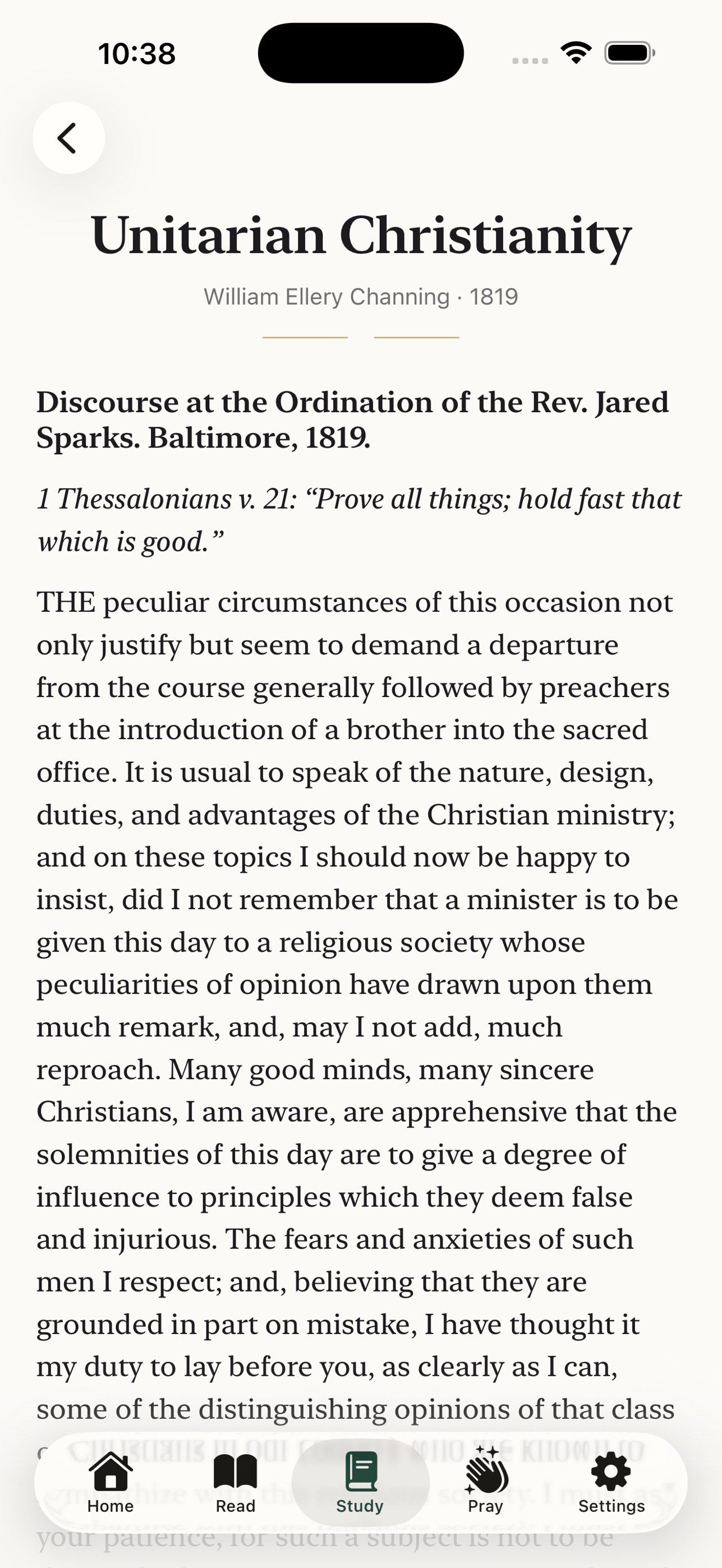 Screenshot 1 of Unitarian Bible