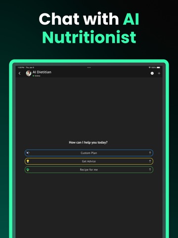 LeanUp AI Calorie Tracker iPad screenshot