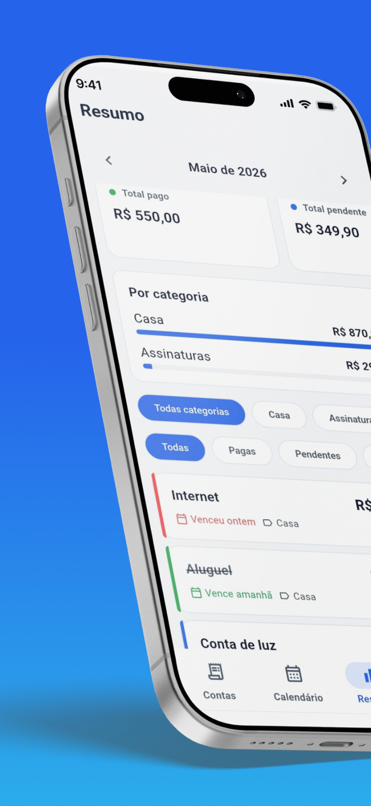 Lembrete de Contas a Pagar