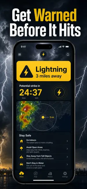 Lightning Tracker & Radar App screenshot 2