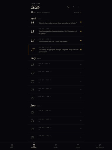 Memento Mori: Life Calendar iPad screenshot