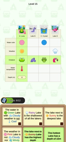 WhoFitsLogicPuzzle Screenshot 3 of 6