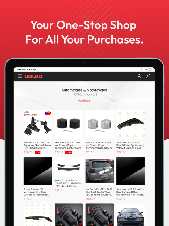 Uquid Shop iPad screenshot 5 - Shopping app
