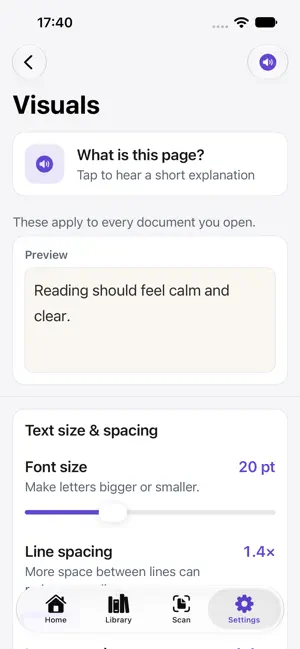Dyslexia Reading Lens screenshot 1