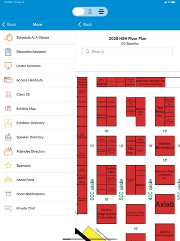 NSH Convention iPad screenshot