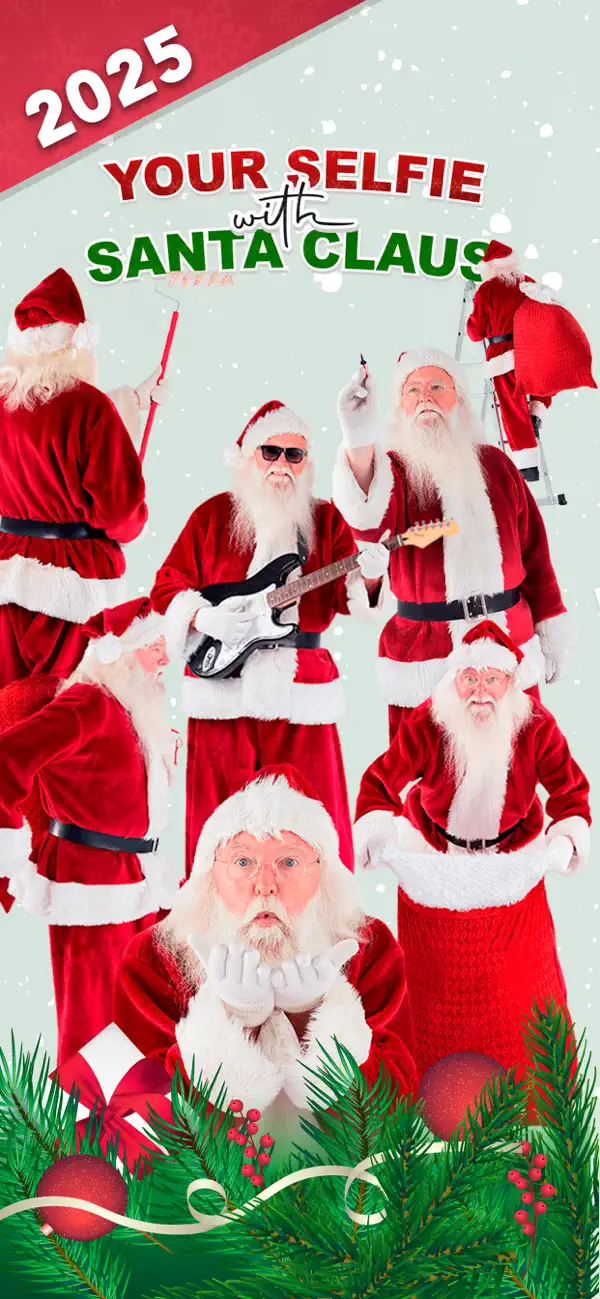 Screenshot #1 pour Selfie avec le Père Noël ficti