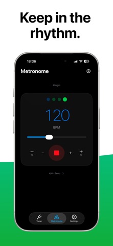 Strumflow: Tuner & Metronome iPhone screenshot
