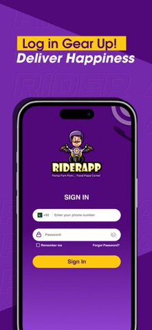 FoodPapa Rider screenshot