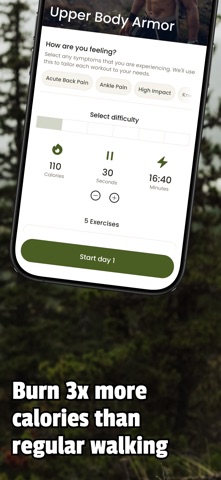 Ruck & Weighted Vest Training iPhone screenshot
