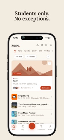keno. - Meet Students & Go Out screenshot