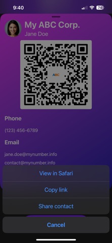 MyNumber screenshot