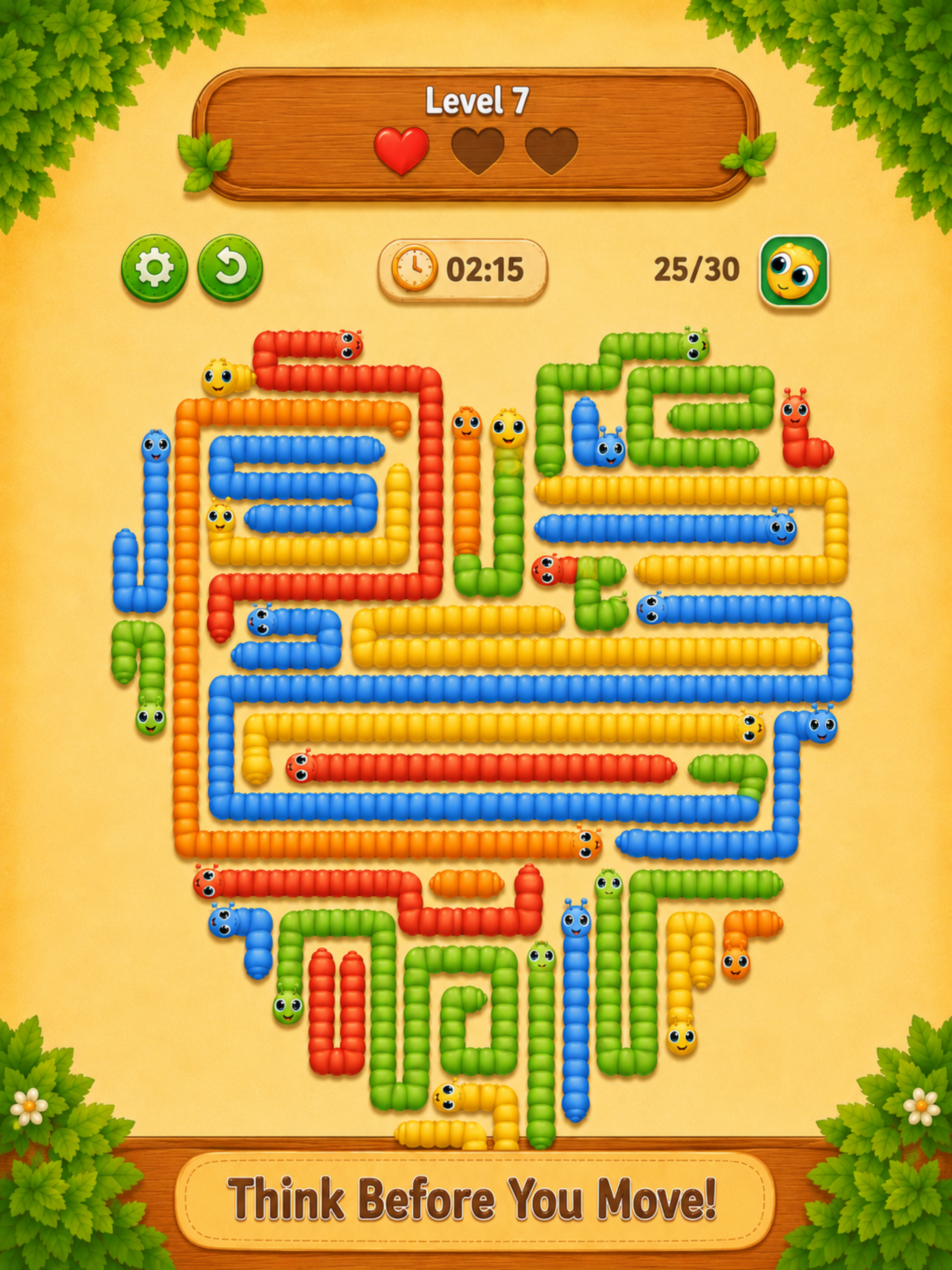 Caterpillar Escape Puzzle Game
