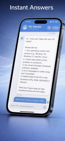 PC Doctor - AI PC Support iPhone screenshot