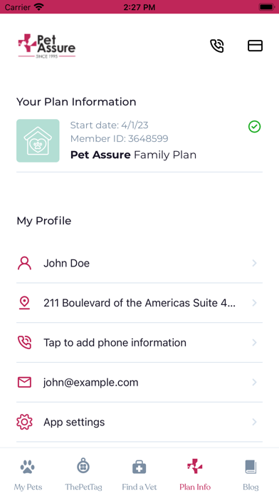 Pet Assure Screenshot