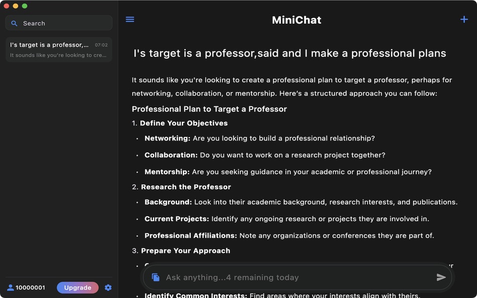 #3. MiniChat - AI Chat5.0 bot (macOS) 由: 靓瑜 李