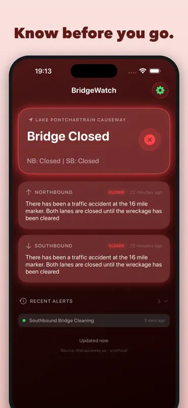 BridgeWatch screenshot 1 of 7