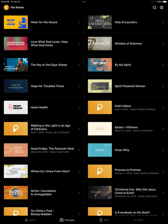 The Pointe Church - Toccoa iPad screenshot 2 - Lifestyle app
