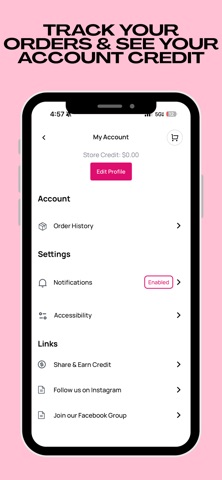 His Daughter Boutique app screenshot