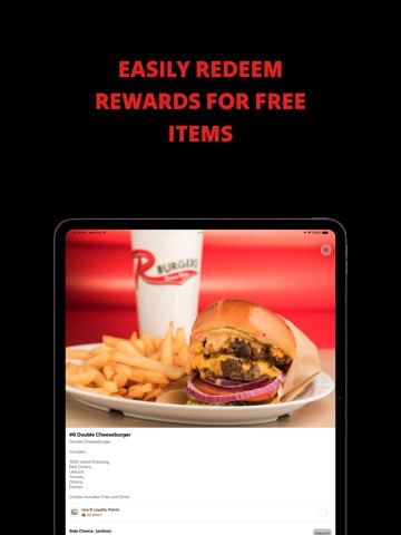 R Burgers iPad screenshot