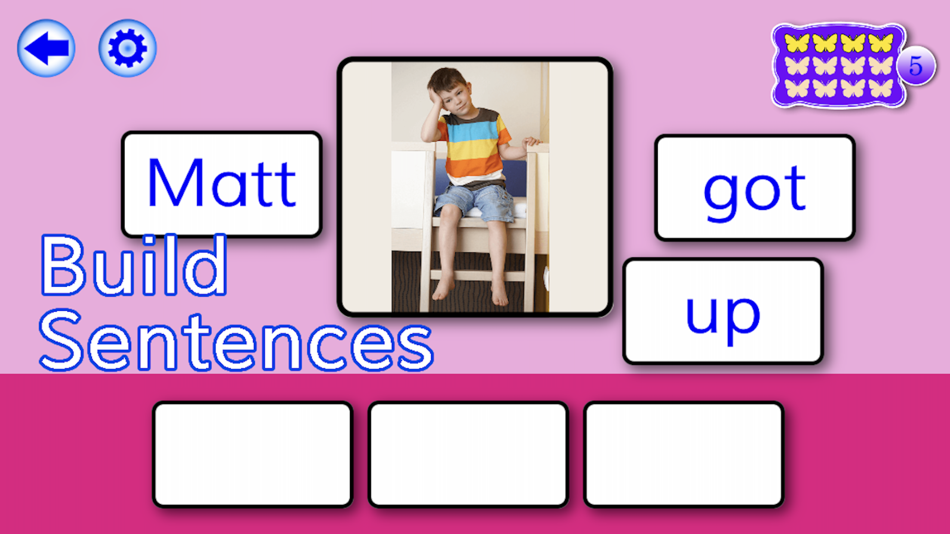 #7. SENTENCE READING MAGIC (iOS) Podle: PRESCHOOL UNIVERSITY
