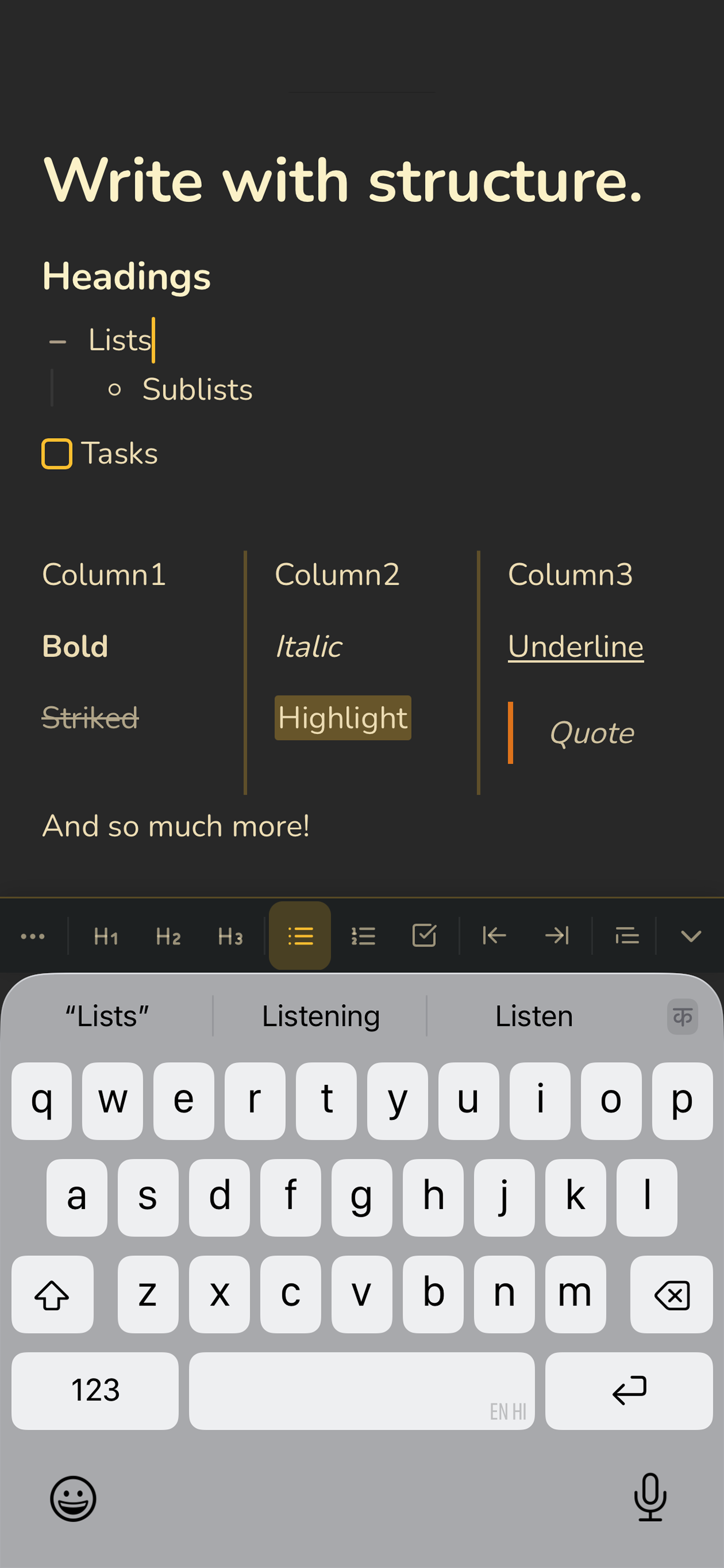 Benchpad — Scratchpad Notes screenshot 2
