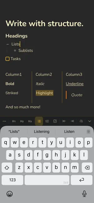 Benchpad — Scratchpad Notes screenshot 2