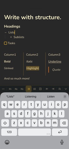 Benchpad — Scratchpad Notes screenshot