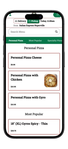 Italian Express Naperville screenshot