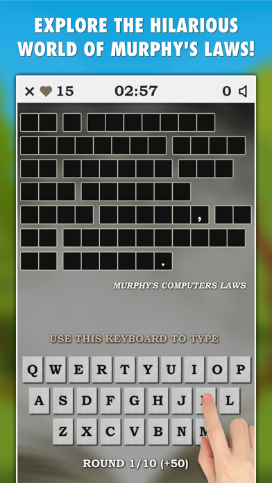 Screenshot #1 pour Murphy's Laws Guessing Game