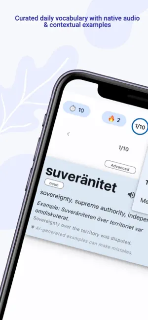 SWOD: Learn Swedish screenshot 1
