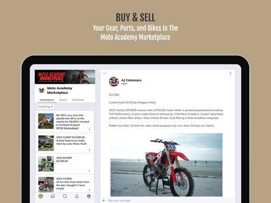 The Moto Academy 2.0 iPad screenshot 4 - Social Networking app