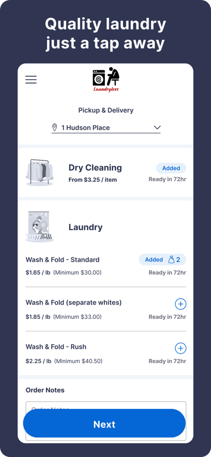 Laundryless 的 App Store 截图 1